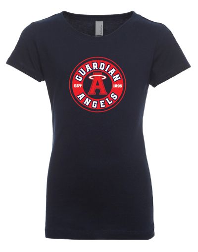 YOUTH, Girls' cut Tee - NAVY (Next Level 3710)